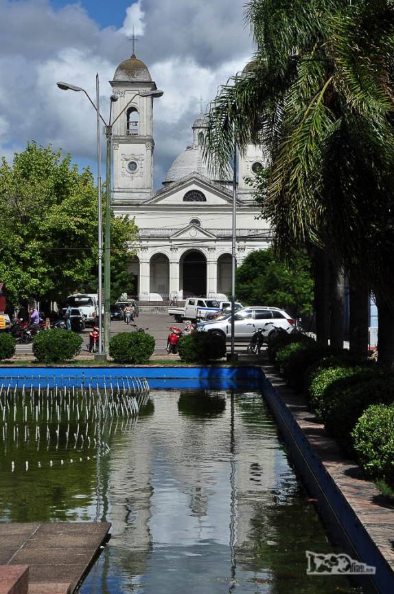 A praça central de Minas, no Uruguai